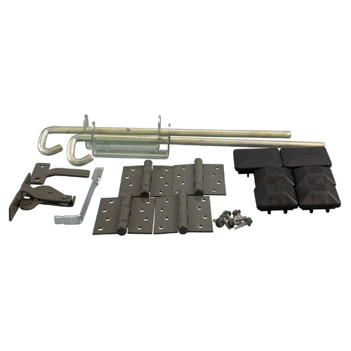 Gate Kit Double Gun Metal Grey