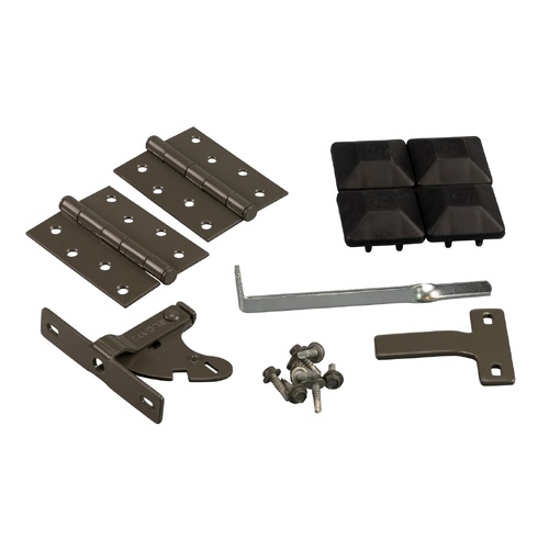 Gate Kit Single Gun Metal Grey